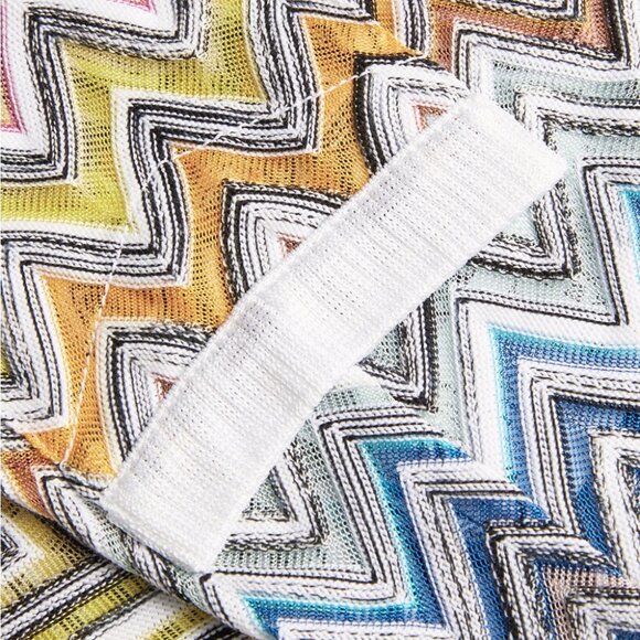 Missoni ZigZag Knit Cardigan Sweater Top 2024 Harrods Multicolor Crochet Rainbow - Picture 11 of 14